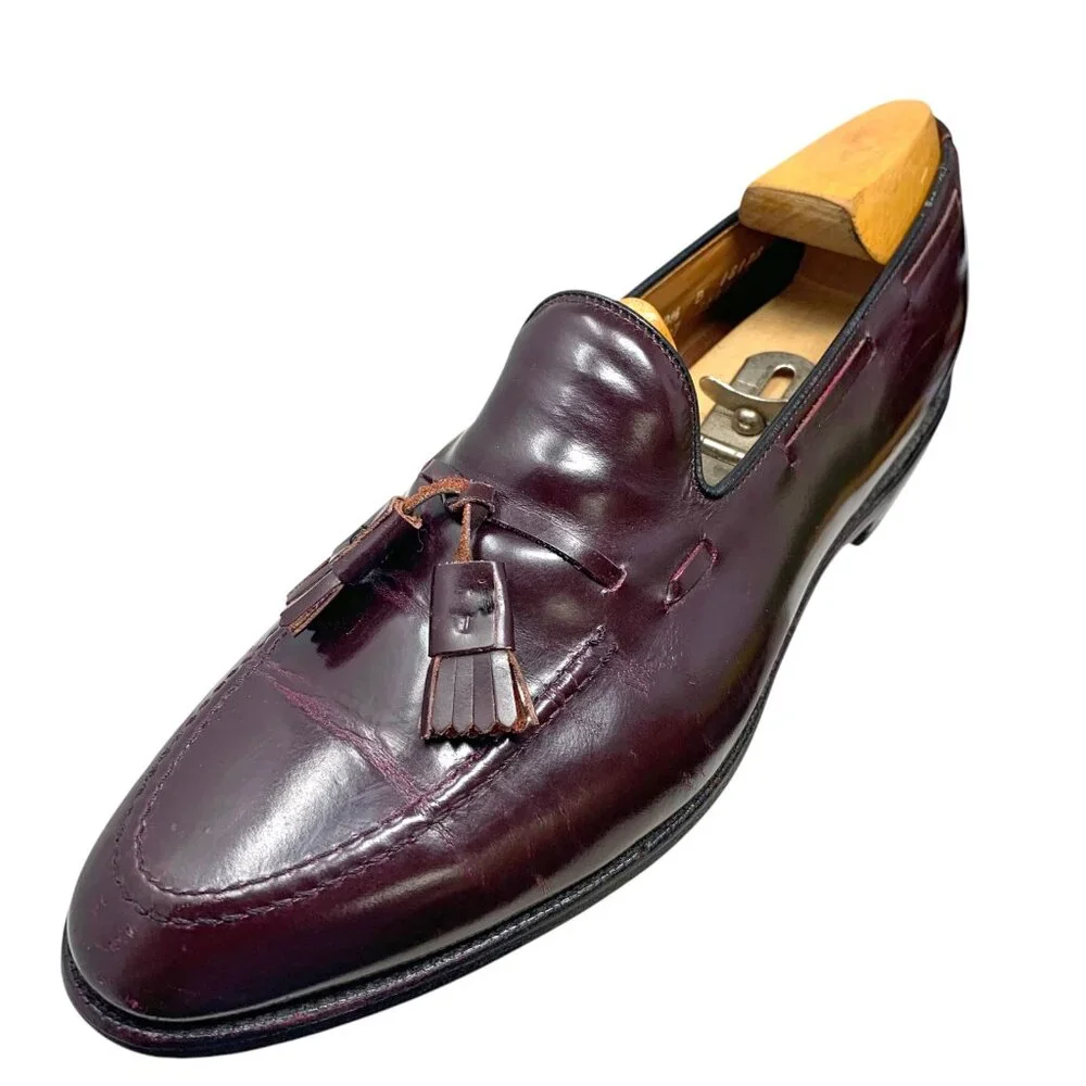 Allen Edmonds‎ Grayson 8297 Burgundy Calfskin Tassel Loafers